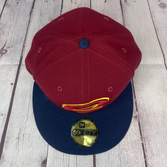 NWT New Era 59Fifty NBA Cleveland Cavaliers Cavs Fitted 2 Tone Hat Cap 7 3/8 - Picture 5 of 6